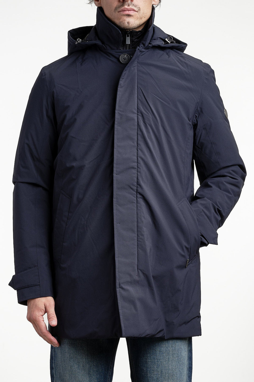 Rivello Due Coat M Navy – SNOOT, framifrån