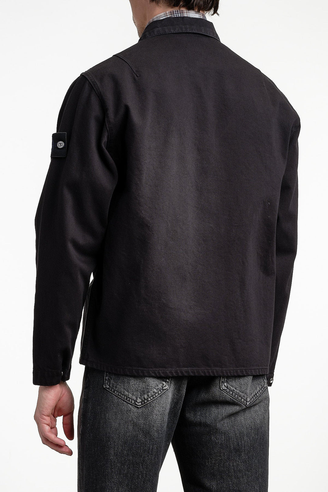 Bull Denim-TC Shirt Black – STONE ISLAND, sidobild