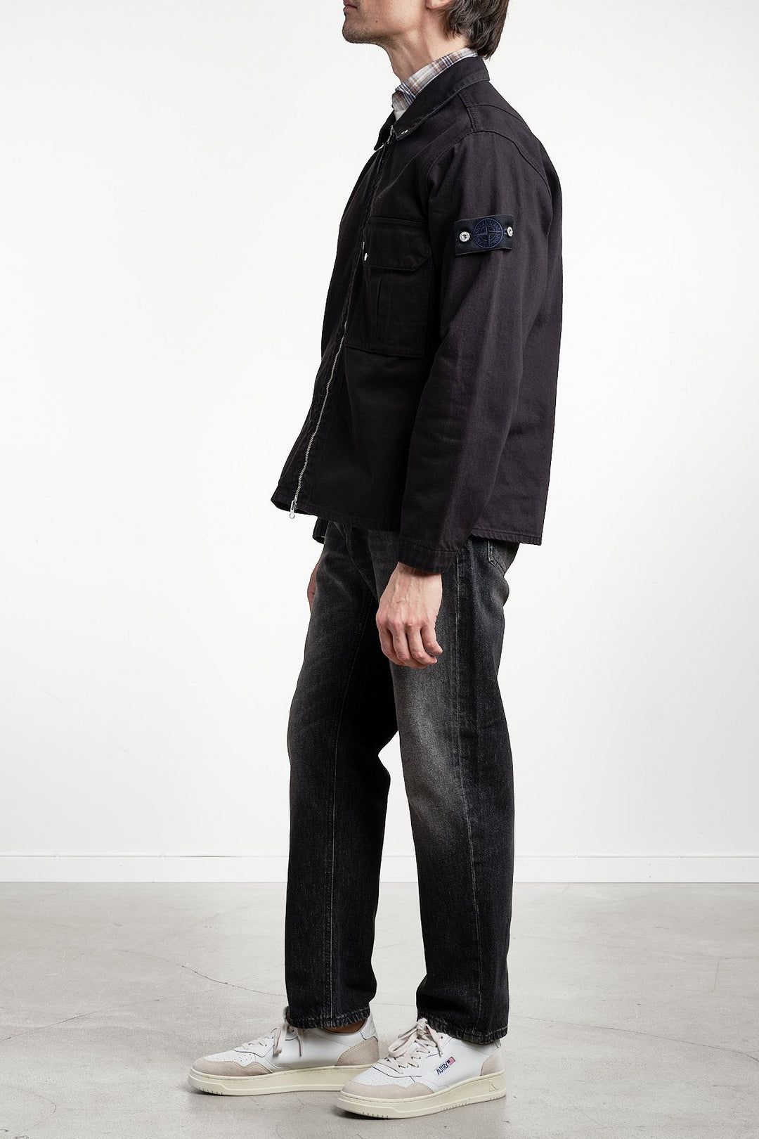 Bull Denim-TC Shirt Black – STONE ISLAND, helbild