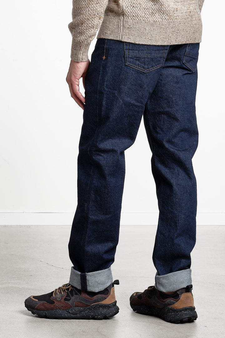Indigo Denim Rinsed Trousers Blue Rinse – Stone Island, bakifrån