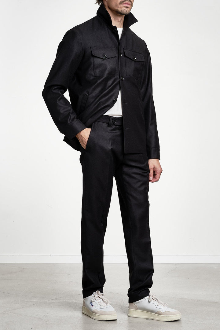 Pat Flannel Trouser Black – STUDIO 73, helbild
