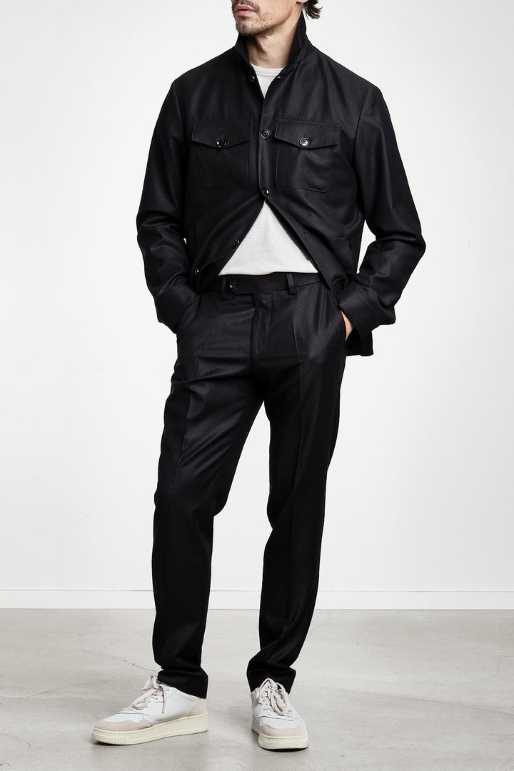 Pat Flannel Trouser Black – STUDIO 73, helbild