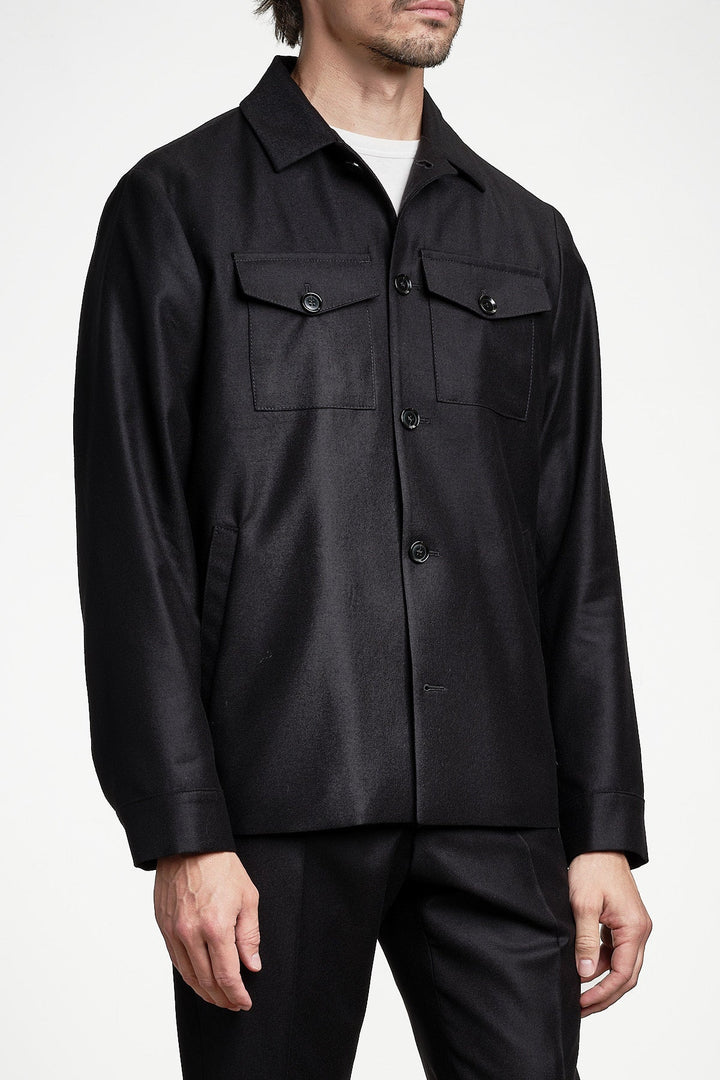 Rio Flannel Overshirt Black – STUDIO 73, sidan