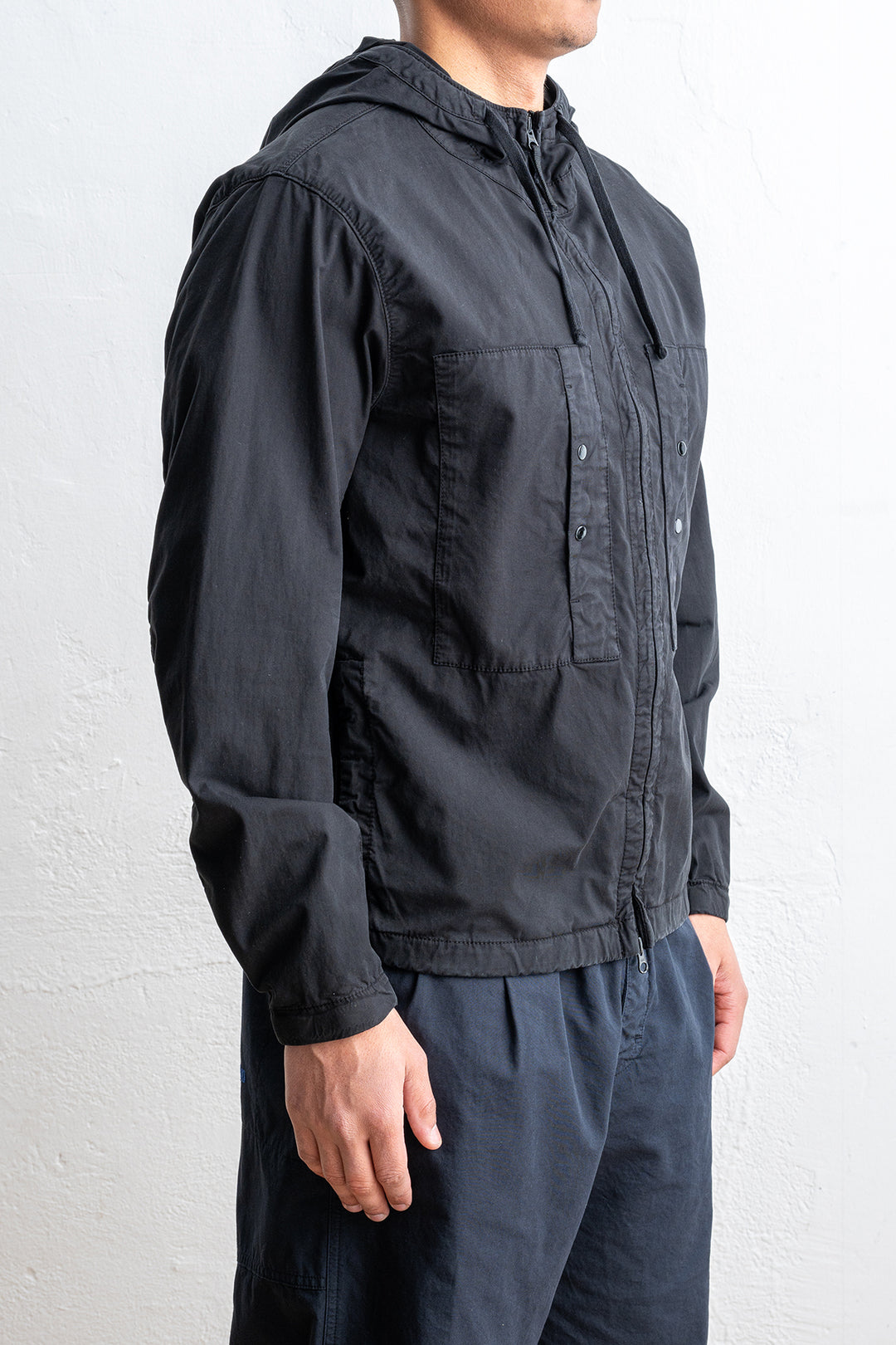 Short Cotton Parka Black