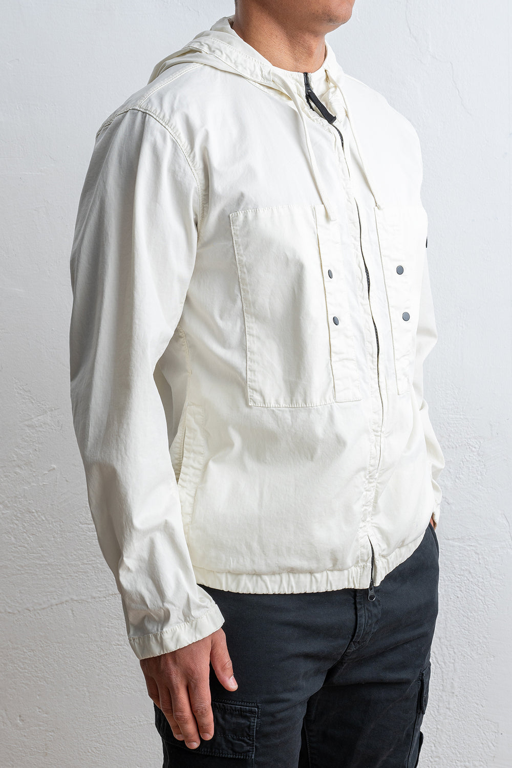 Short Cotton Parka IVORY