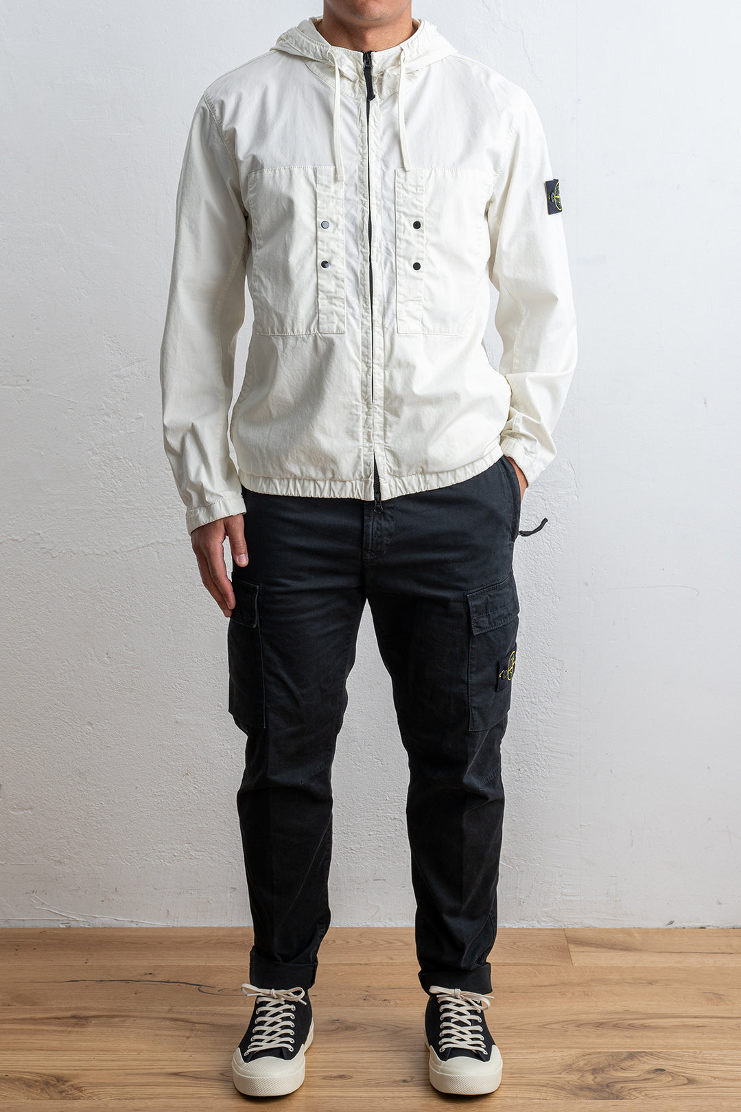 Short Cotton Parka IVORY