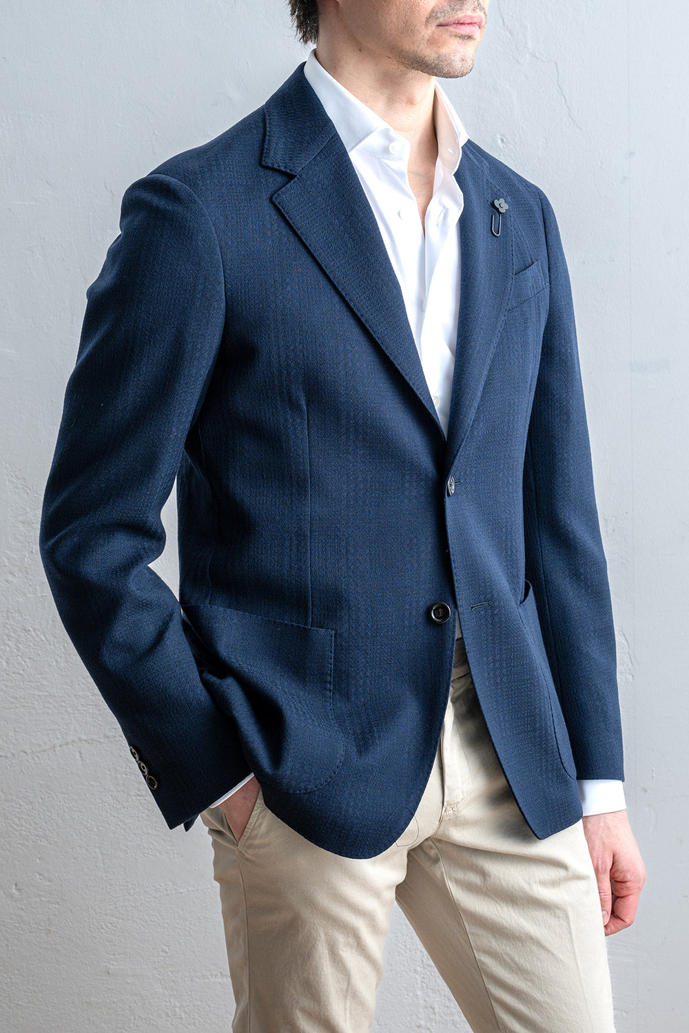 Single Breasted Roma Blazer Navy