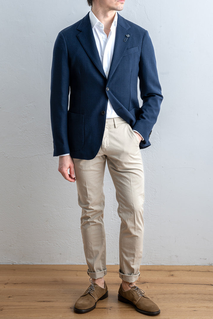 Single Breasted Roma Blazer Navy