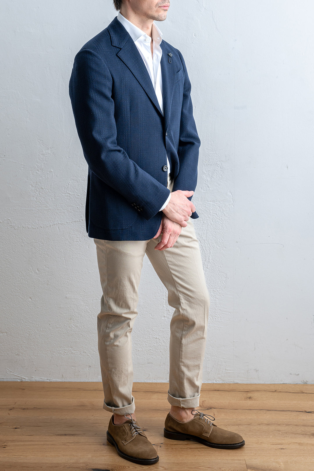 Single Breasted Roma Blazer Navy