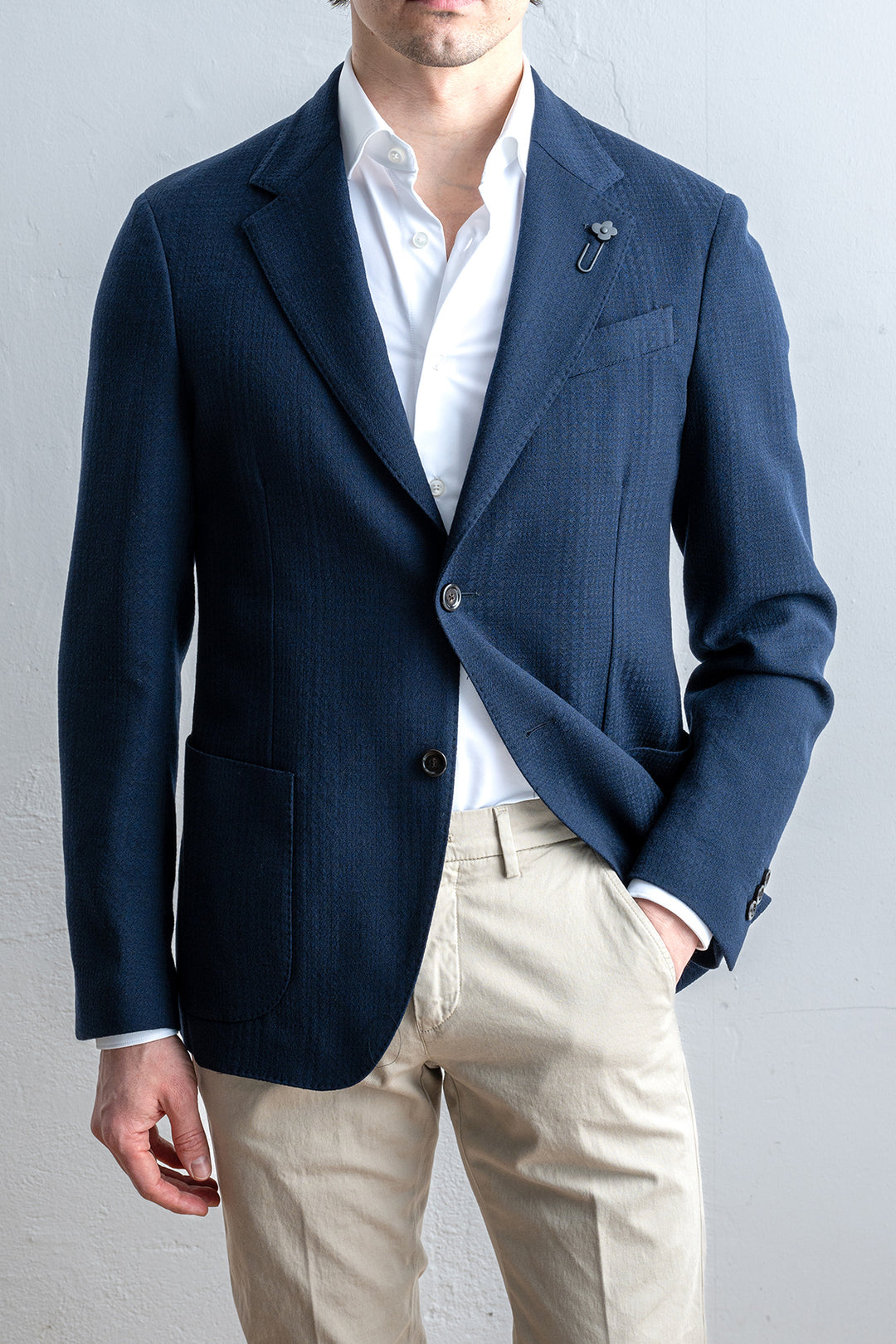 Single Breasted Roma Blazer Navy