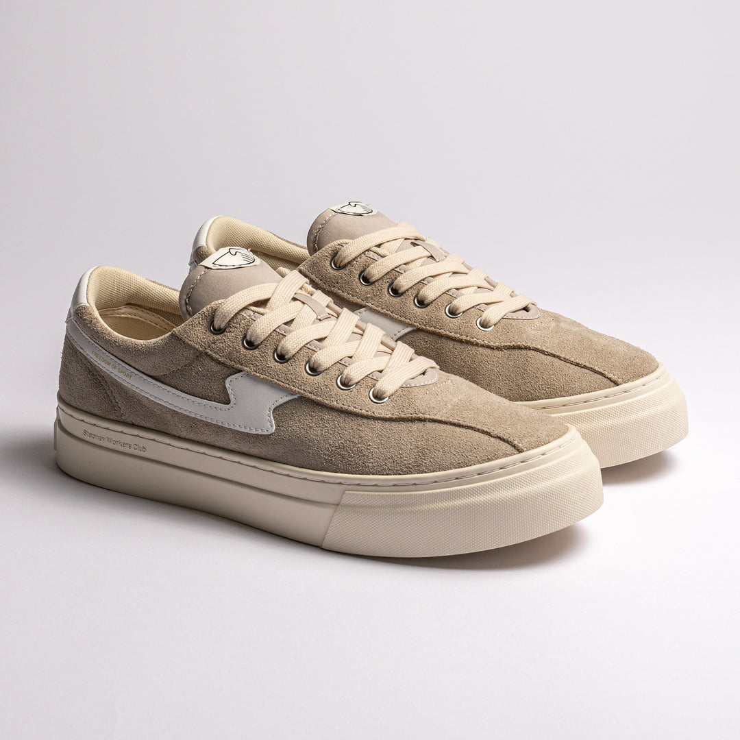 Dellow S-Strike Cup Suede Sneaker Light Grey/White