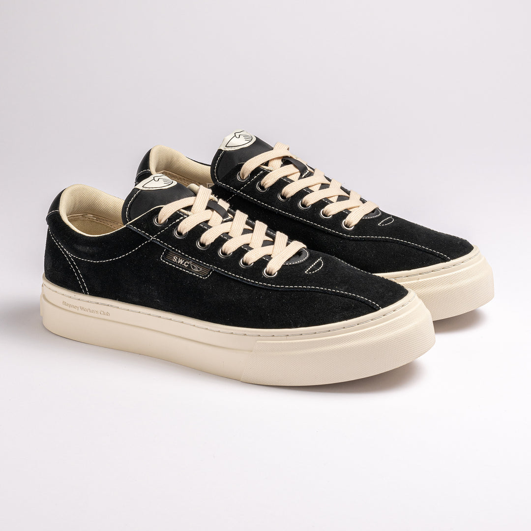 Dellow 02 Cup Suede Sneaker Black/White