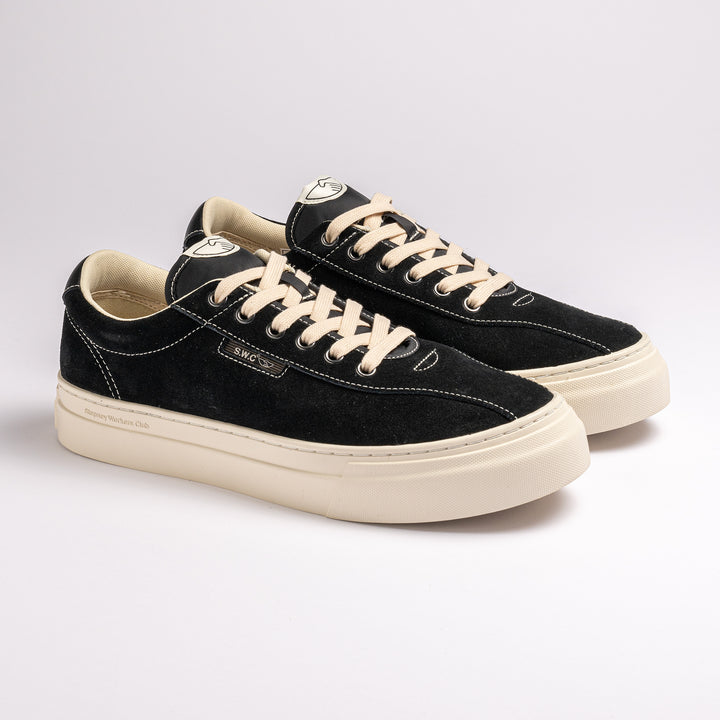 Dellow 02 Cup Suede Sneaker Black/White