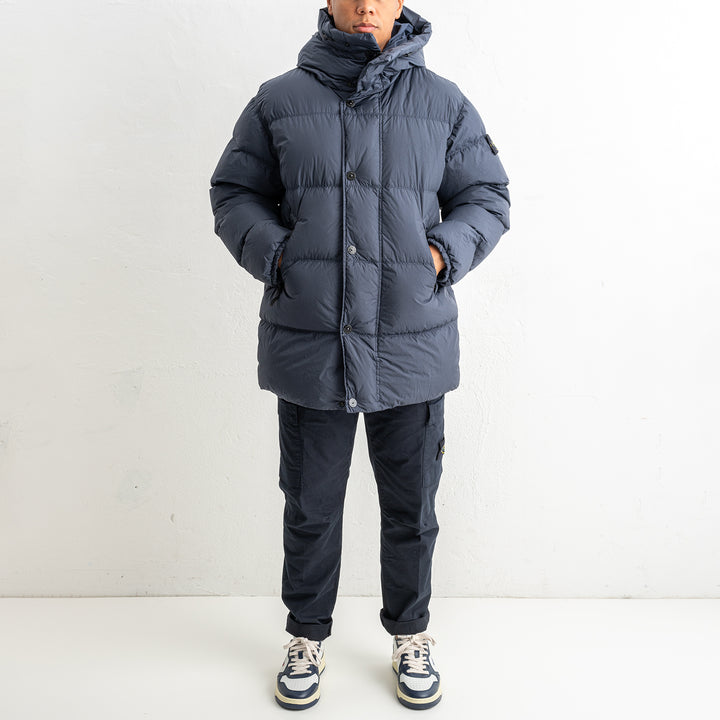 Crinkle Reps NY Recycled Nylon Down Parka 4100012 Navy Blue