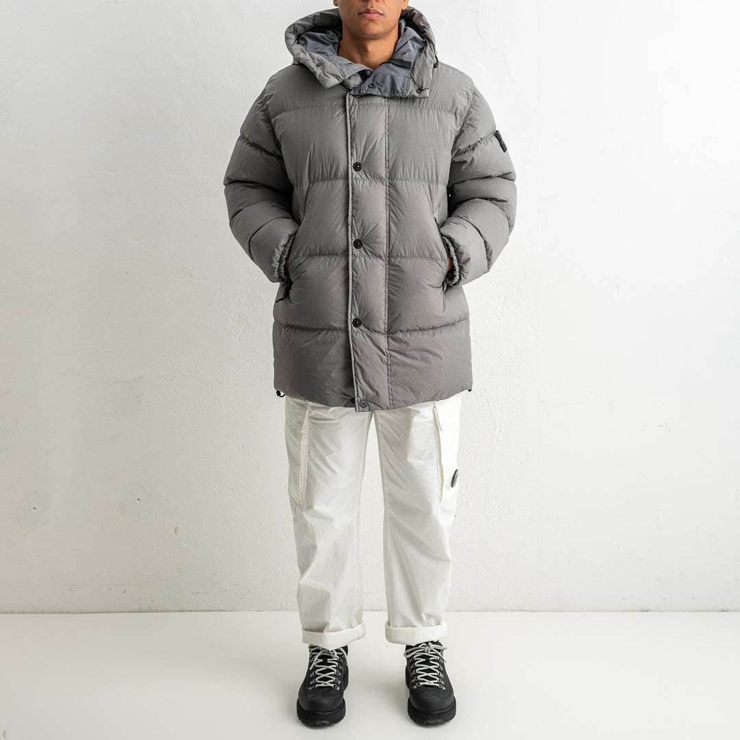 Crinkle Reps NY Recycled Nylon Down Parka 4100012 CEMENT