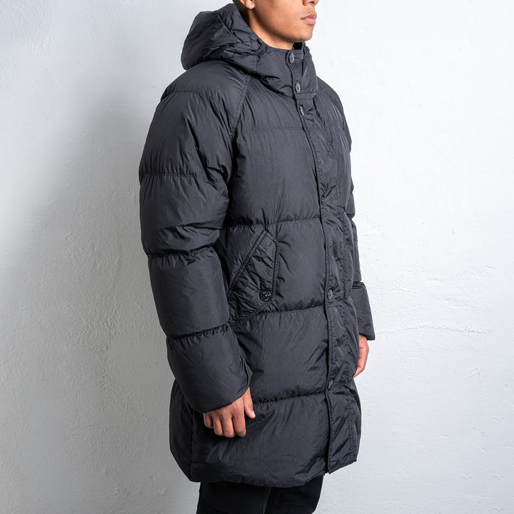 Long Real Down Coat Black