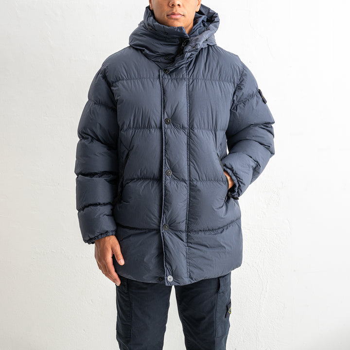 Crinkle Reps NY Recycled Nylon Down Parka 4100012 Navy Blue
