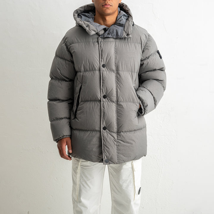 Crinkle Reps NY Recycled Nylon Down Parka 4100012 CEMENT