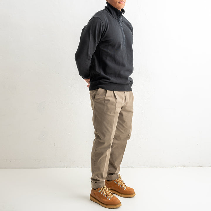 Brushed Organic Cotton Fleece Polo 6100068 Black