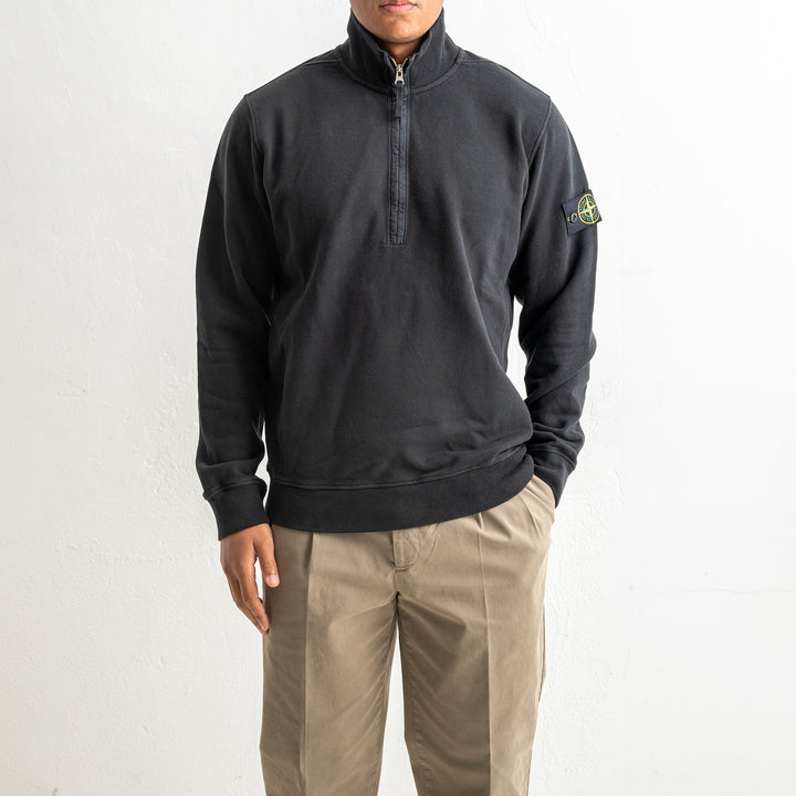 Brushed Organic Cotton Fleece Polo 6100068 Black