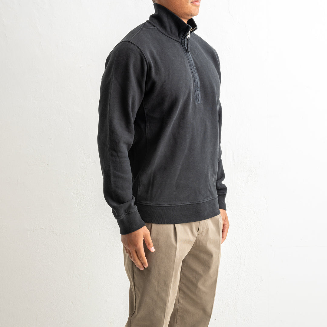 Brushed Organic Cotton Fleece Polo 6100068 Black