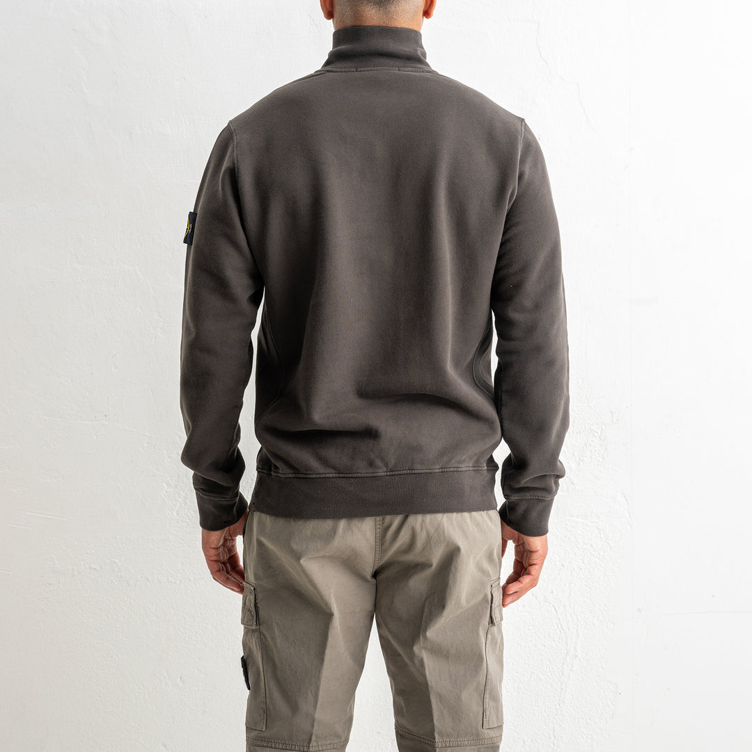 Brushed Organic Cotton Fleece Polo 6100068 LEAD GREY