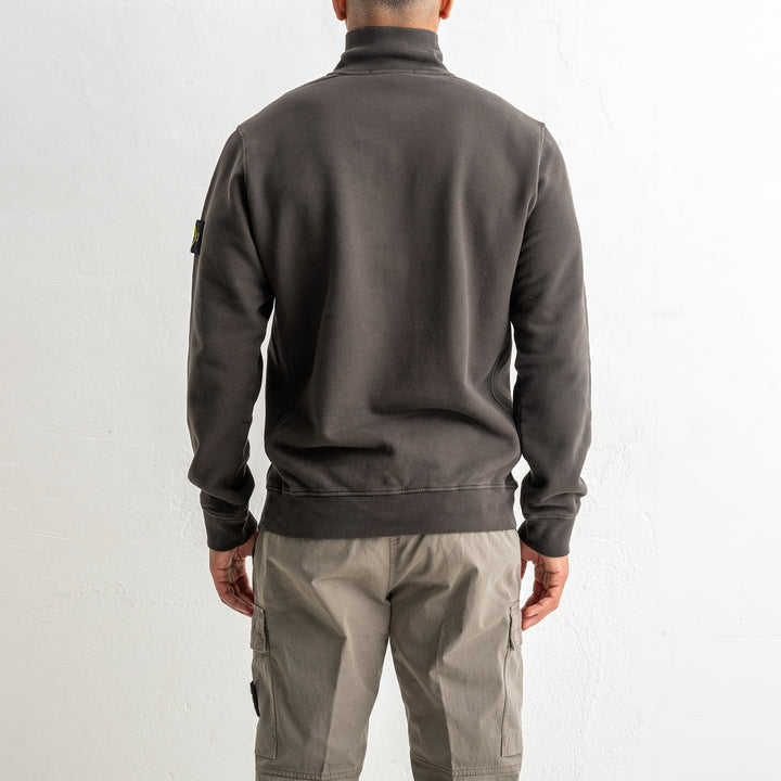 Brushed Organic Cotton Fleece Polo 6100068 LEAD GREY