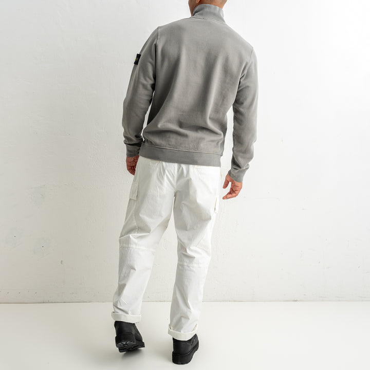 Brushed Organic Cotton Fleece Polo 6100068 CEMENT