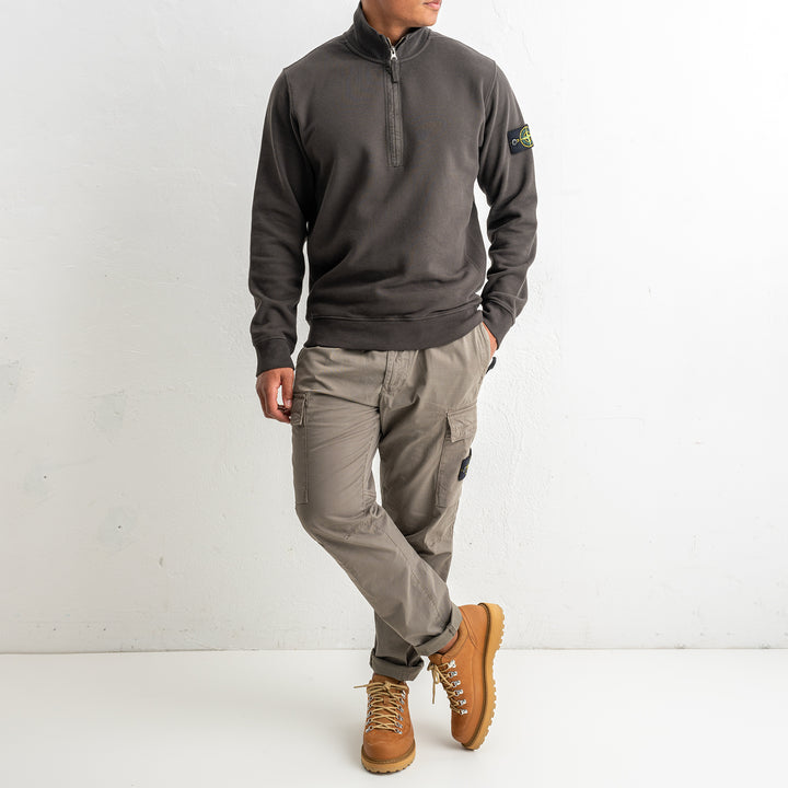 Brushed Organic Cotton Fleece Polo 6100068 LEAD GREY