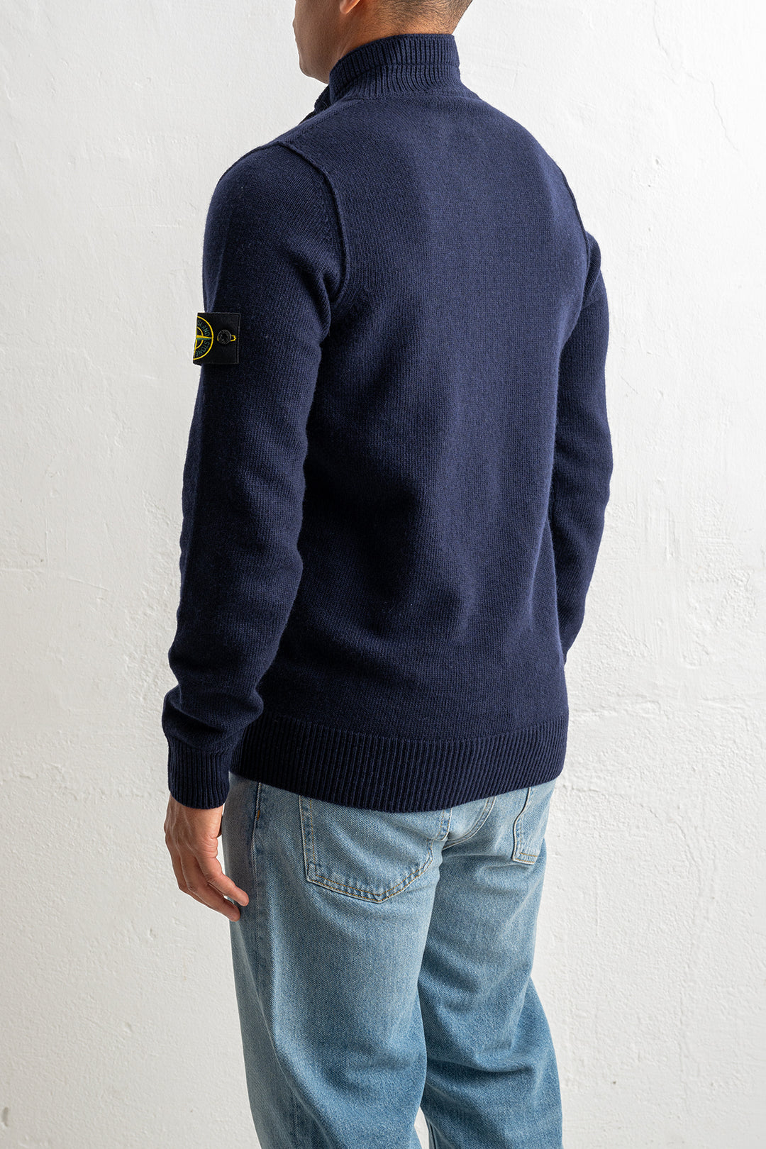 Lambswool Half Zip Sweater 5100040 Navy Blue