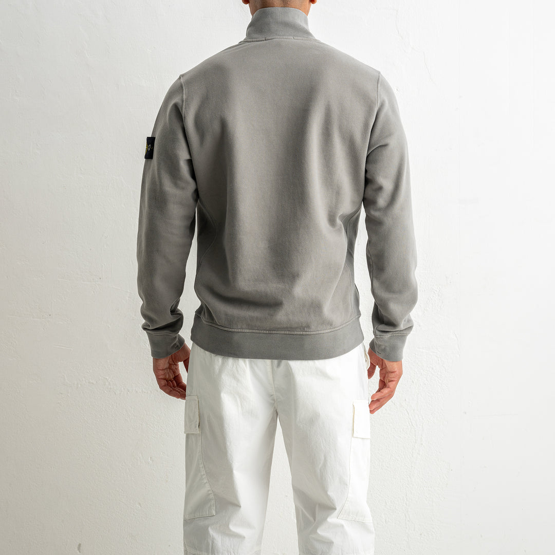 Brushed Organic Cotton Fleece Polo 6100068 CEMENT