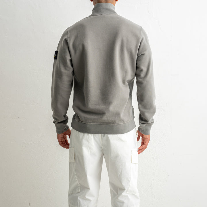 Brushed Organic Cotton Fleece Polo 6100068 CEMENT