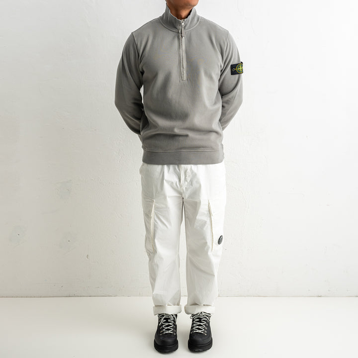 Brushed Organic Cotton Fleece Polo 6100068 CEMENT