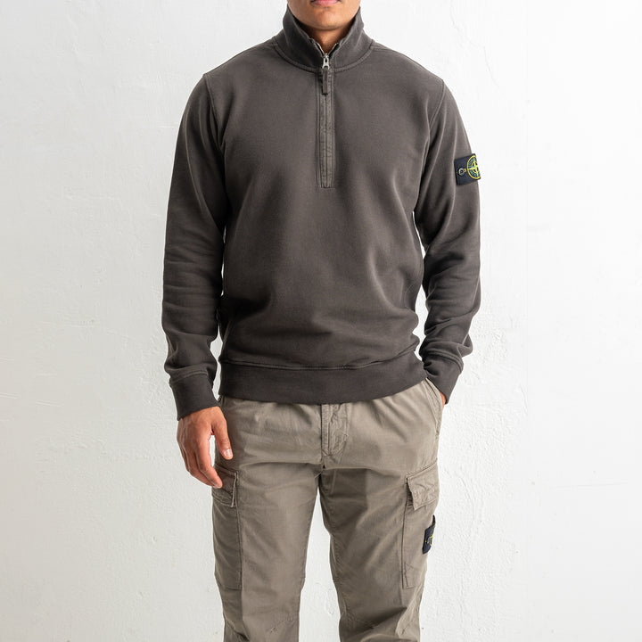 Brushed Organic Cotton Fleece Polo 6100068 LEAD GREY