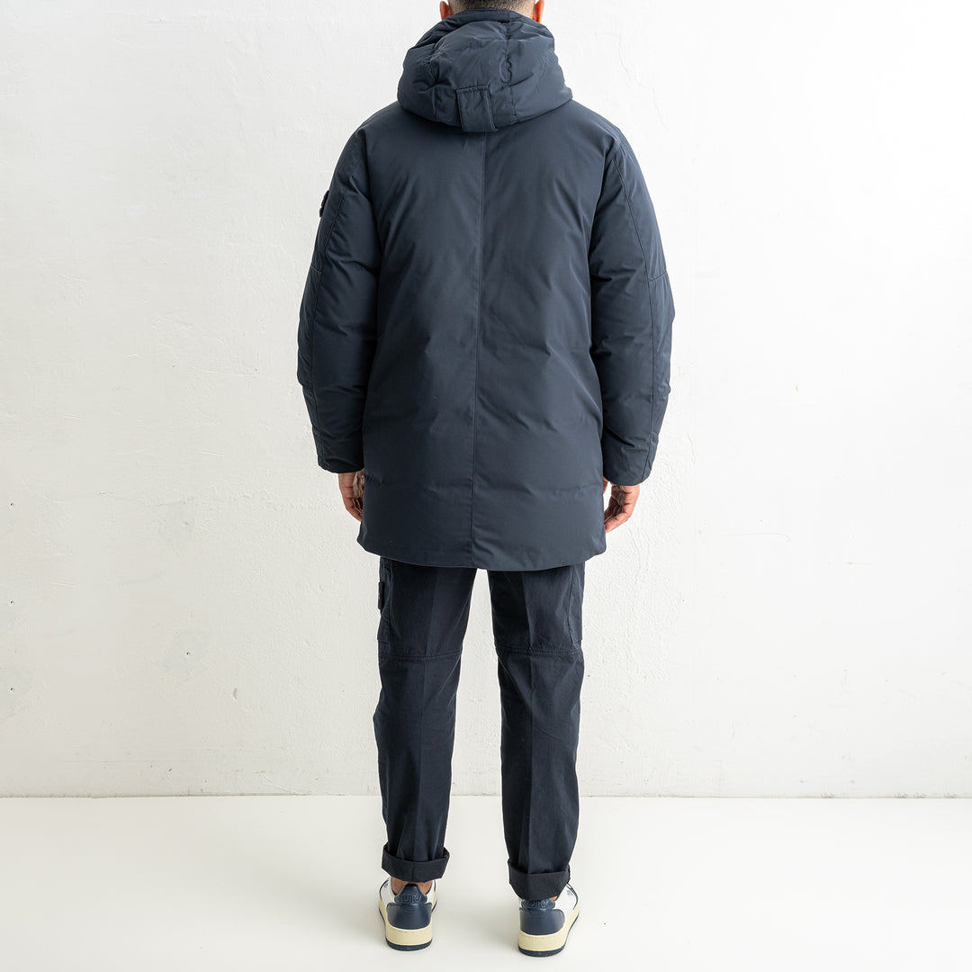 Mirco Twill Long Parka 7100008 Navy Blue