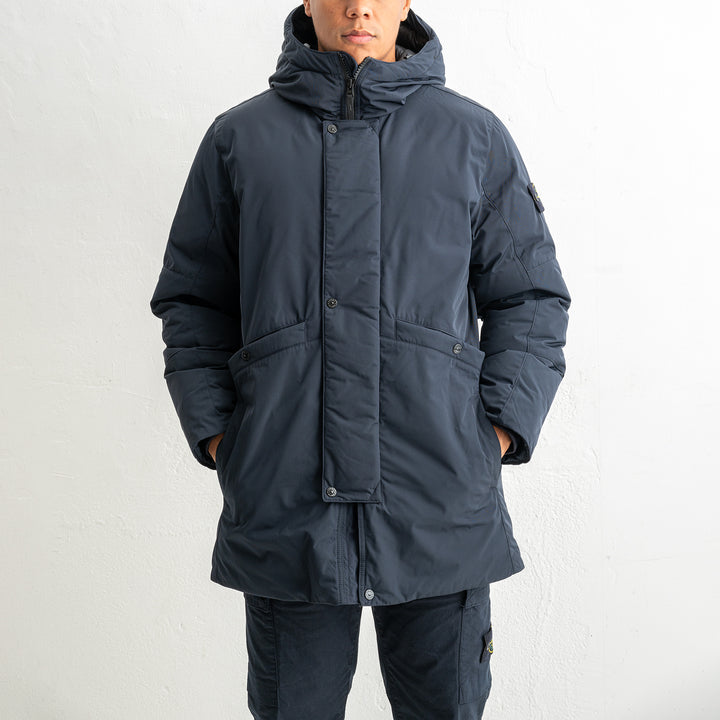 Mirco Twill Long Parka 7100008 Navy Blue