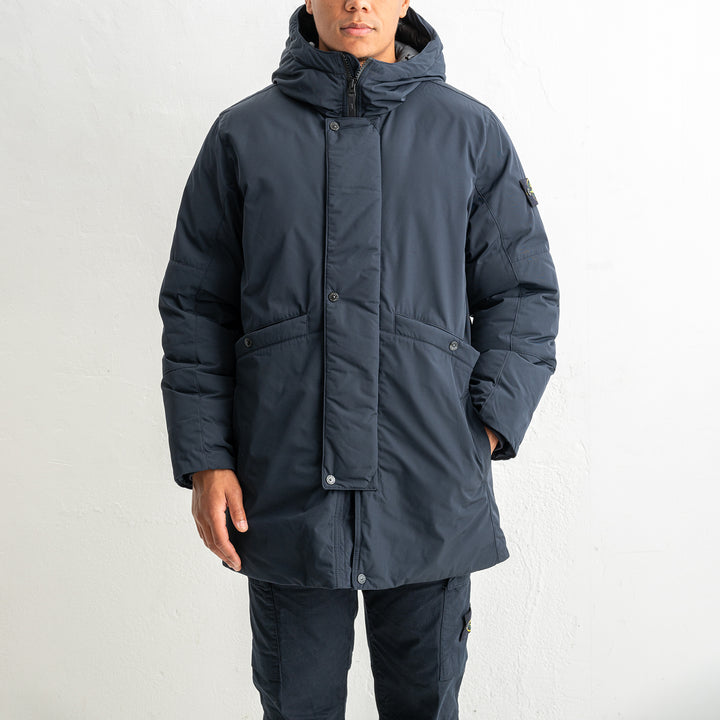 Mirco Twill Long Parka 7100008 Navy Blue