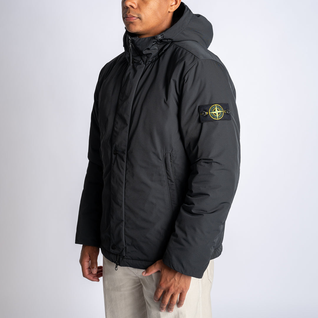 Hooded Medium Jacket Black