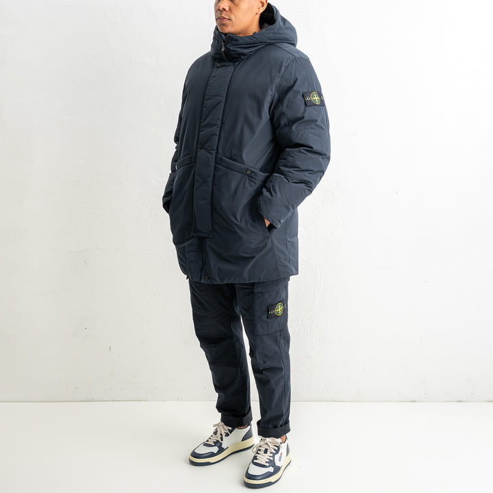 Mirco Twill Long Parka 7100008 Navy Blue