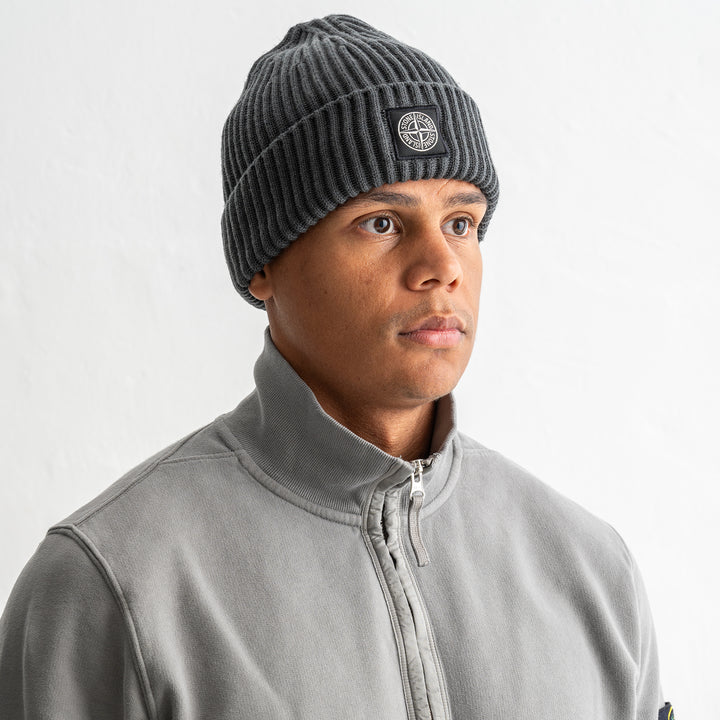 Full Ribb RWS Wool Beanie N100002 LEAD GREY