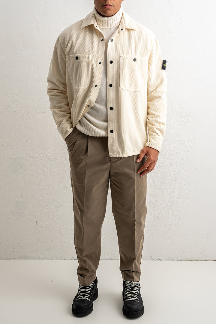 Organic Cotton Corduroy Overshirt 1200012 IVORY