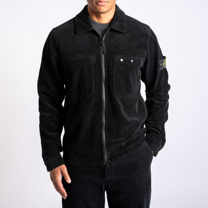 Cord Overshirt Black