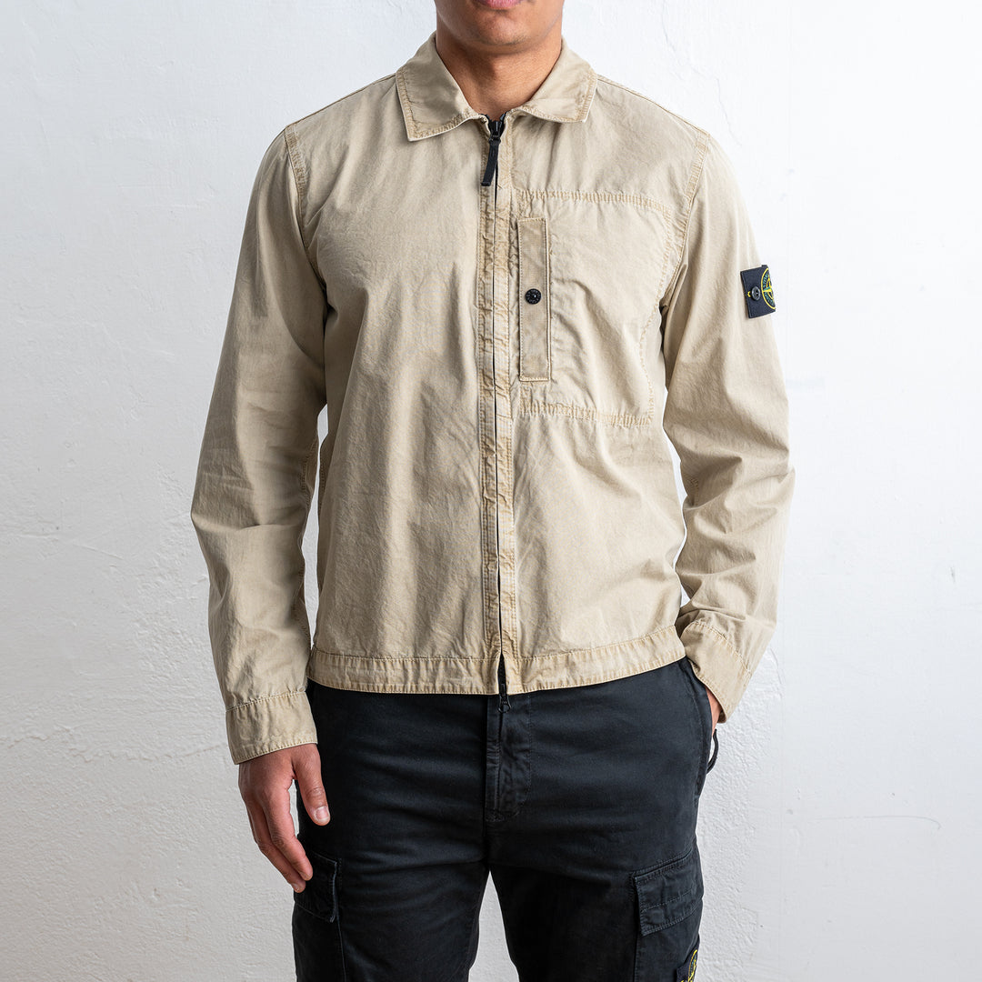 Classic zip overshirt från Stone Island