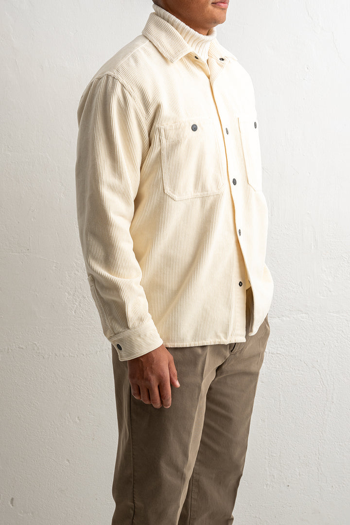 Organic Cotton Corduroy Overshirt 1200012 IVORY