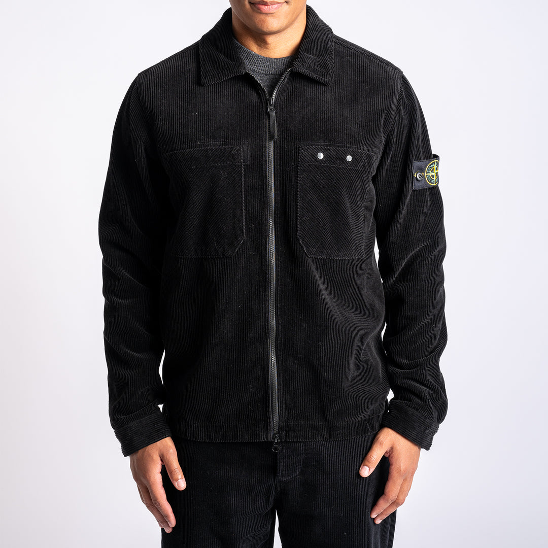 Cord Overshirt Black