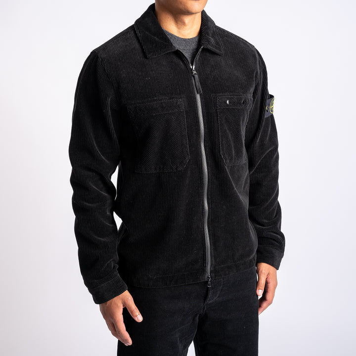 Cord Overshirt Black