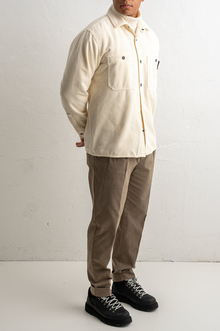 Organic Cotton Corduroy Overshirt 1200012 IVORY