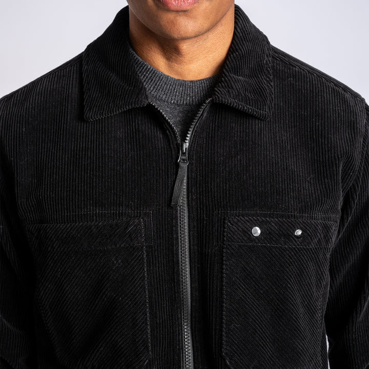 Cord Overshirt Black