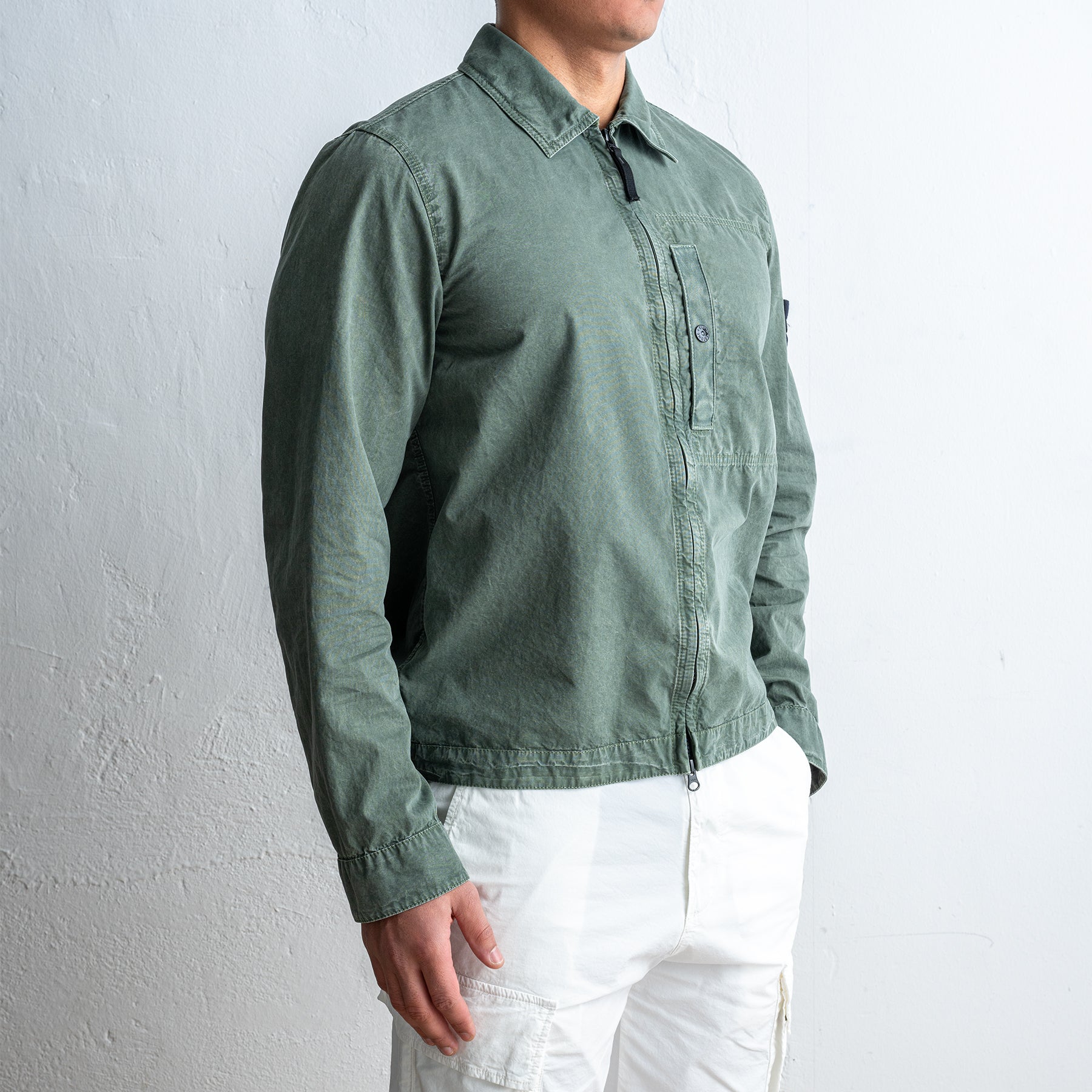 Classic Zip Overshirt Musk – Jupiter