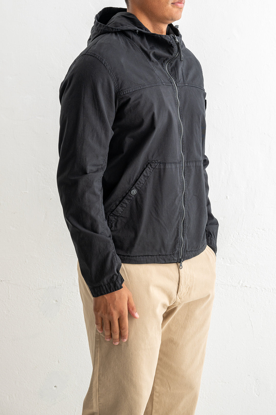Supima® Cotton Twill Stretch-TC Jacket 1200032 Black
